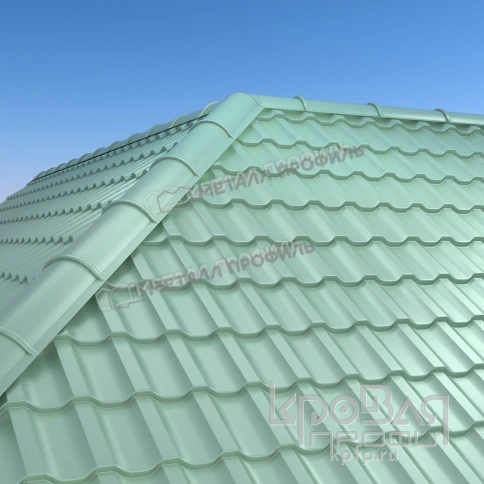 Металлочерепица МП Трамонтана-X (PURMAN-20-Tourmalin-0.5) фото 5