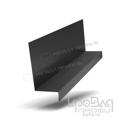 Планка примыкания боковая FASTCLICK 150х65х2000 (VikingMP E-20-9005-0.5) фото 1