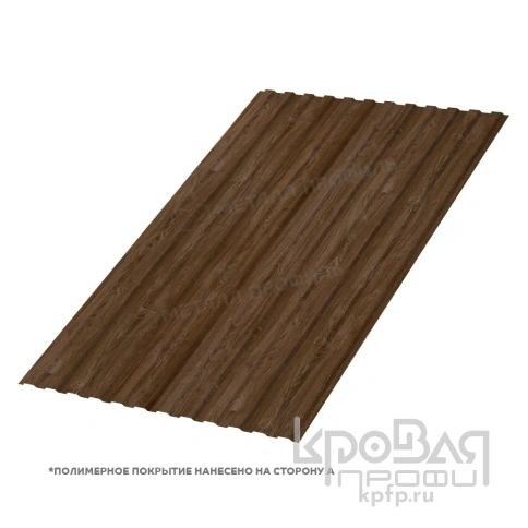 Профилированный лист МП-10х1100-B (ECOSTEEL_MA-01-МореныйДуб-0,5) фото 1