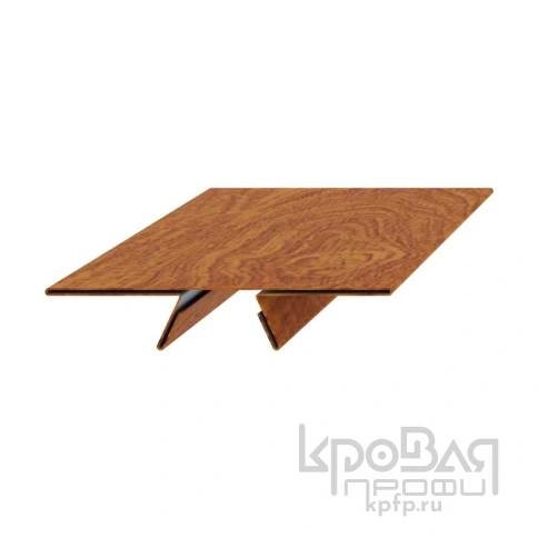 Планка стыковочная сборная нижняя Woodstock 50х33х3000 (ECOSTEEL_T-01-Кедр-0.5) фото 1