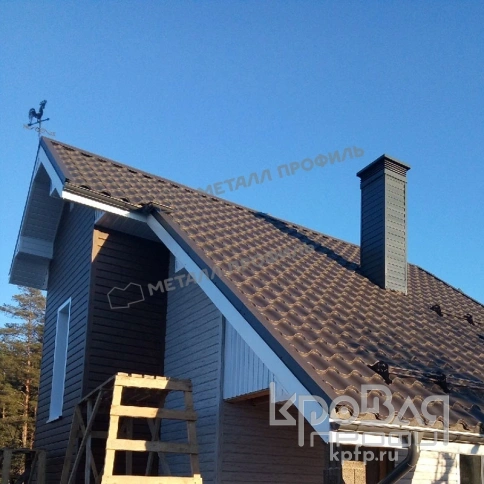 Металлочерепица МП Монтерроса-X (PURMAN-20-7024-0.5) фото 7