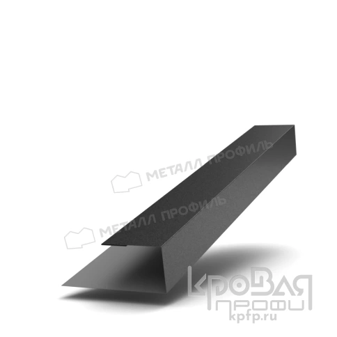 Планка J-профиль 24х18х2000 (VikingMP E-20-9005-0.5) фото 1