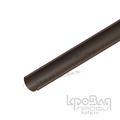 Желоб водосточный D125х3000 Foramina Freeze (FRZ_D-01-DarkBrown\DarkBrown-0.5) фото 1
