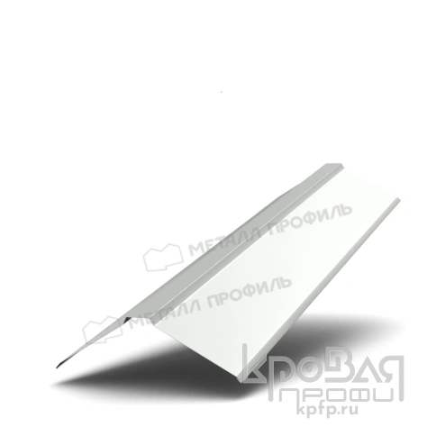 Планка конька плоского 120х120х2000 (ПЭ-01-9003-0.5) фото 1