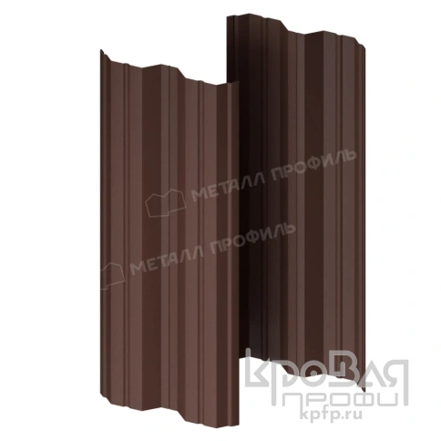 Штакетник металлический МП М-111-Т (VikingMP Д-01-8017\8017-0.45) фото 1