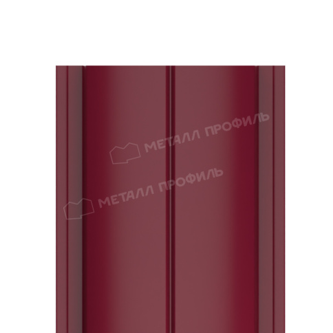 Штакетник металлический МЕТАЛЛ ПРОФИЛЬ ELLIPSE-T 19х126 (ПЭД-01-3005\3005-0.45) фото 1