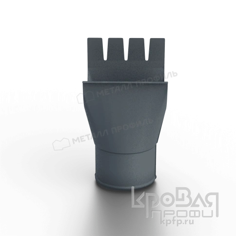 Воронка выпускная D125/100 Foramina Freeze (FRZ_D-01-Grey\Grey-0.6) фото 2