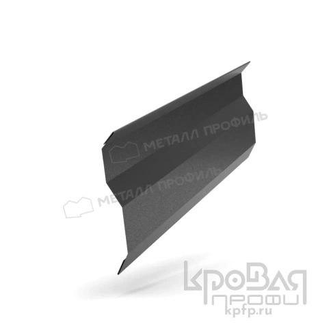 Планка примыкания в накладку 77х2000 (VALORI-20-DarkGrey-0.5) фото 1