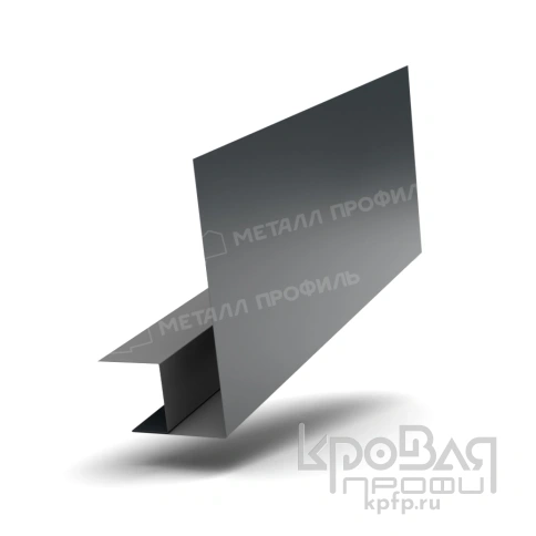 Планка откоса сложная FASTCLICK 175х34х3000 NormanMP (ПЭ-01-7016-0.5) фото 1