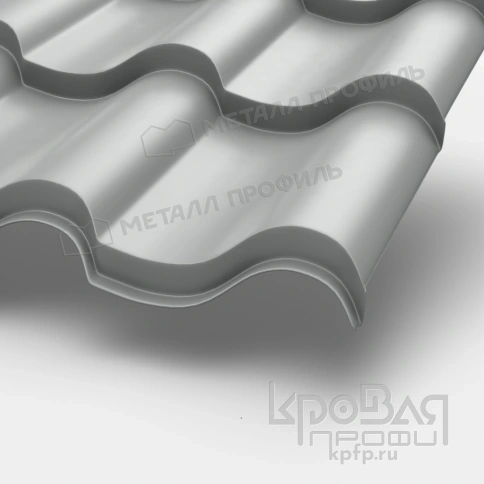 Металлочерепица МП Монтерроса-X NormanMP (ПЭ-01-9006-0.5) фото 1
