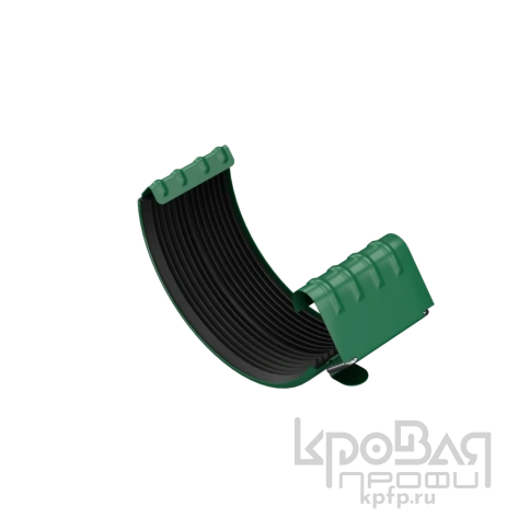 Соединитель желоба МЕТАЛЛ ПРОФИЛЬ Foramina PUR D125 Ral 6005 фото 1