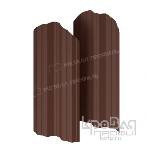 Штакетник металлический МП М-111-О (ПЭД-01-8017\8017-0.45) фото 1