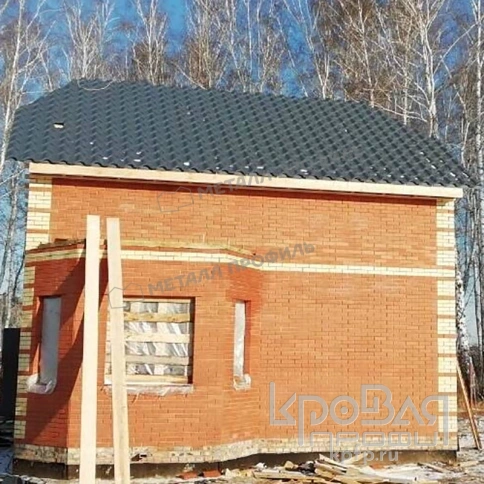 Металлочерепица МП Монтерроса-XL (VikingMP E-20-6005-0.5) фото 5