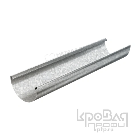 Желоб водосточный МЕТАЛЛ ПРОФИЛЬ ПРОЕКТ D185х3000 Цинк фото 1