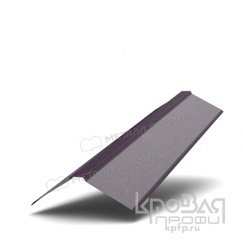 Планка конька плоского 120х120х2000 (VALORI-20-Violet-0.5) фото 1