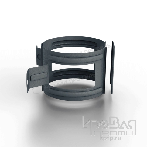 Держатель трубы D100 (на дерево) Foramina Freeze (FRZ_D-01-Grey\Grey-0.6) фото 7