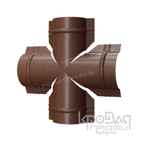 Четверник для круглого конька R110 (VALORI-20-Brown-0.5) фото 1