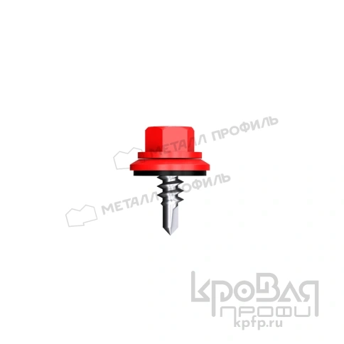 Саморез 4,8х19 ROOFRetail RAL3020 (красный насыщенный) фото 1