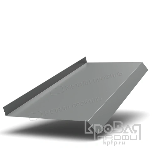 Планка отлива 210х30х2000 NormanMP (ПЭ-01-9006-0.5) фото 1