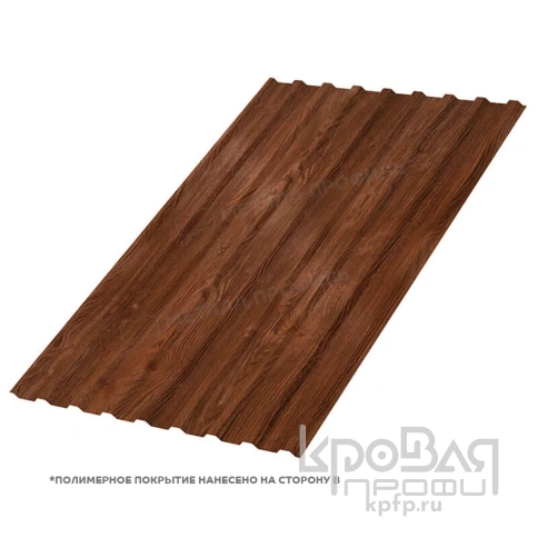 Профилированный лист МП-20х1100-R (ECOSTEEL-01-МореныйДуб-0,5) фото 1