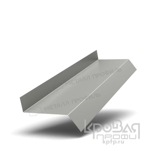Планка отлива цоколя 50х20х2000 NormanMP (ПЭ-01-9002-0.5) фото 1