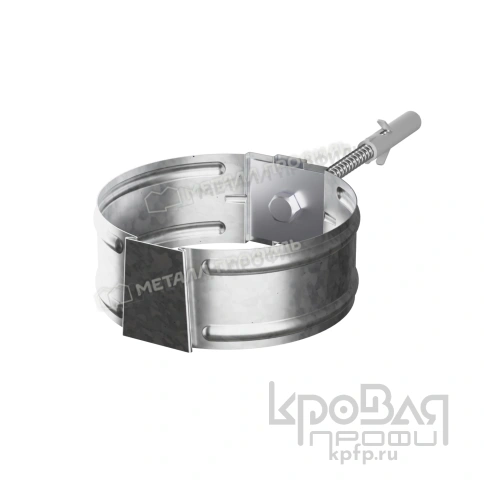 Держатель трубы МЕТАЛЛ ПРОФИЛЬ ПРОЕКТ D150 Цинк фото 2