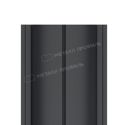 Штакетник металлический МЕТАЛЛ ПРОФИЛЬ ELLIPSE-T 19х126 (ПЭД-01-7024\7024-0.45) фото 1