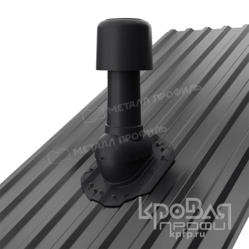 Выход вентиляции изолированный MAXI TURBO 125/160 МП-20 (черный) фото 2