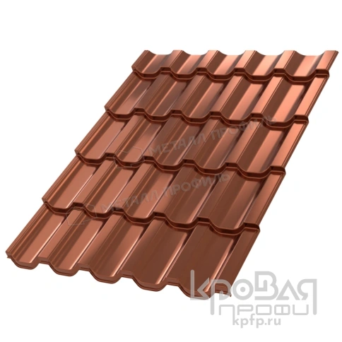 Металлочерепица МП Трамонтана-SL (PURMAN-20-Argillite-0.5) фото 2