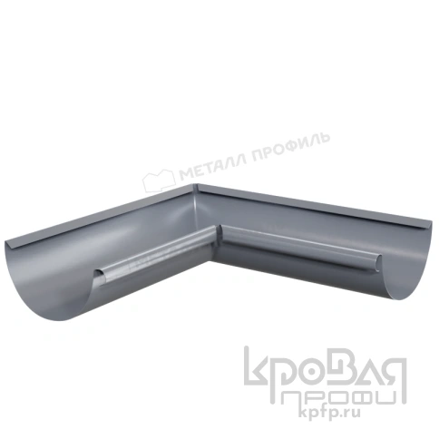 Угол желоба внутренний МЕТАЛЛ ПРОФИЛЬ Foramina PUR D125 Ral 7024 фото 1