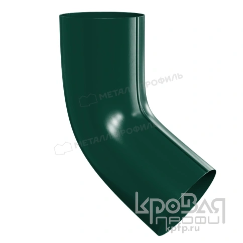 Колено трубы МЕТАЛЛ ПРОФИЛЬ Foramina PUR D100 Ral 6005 фото 1