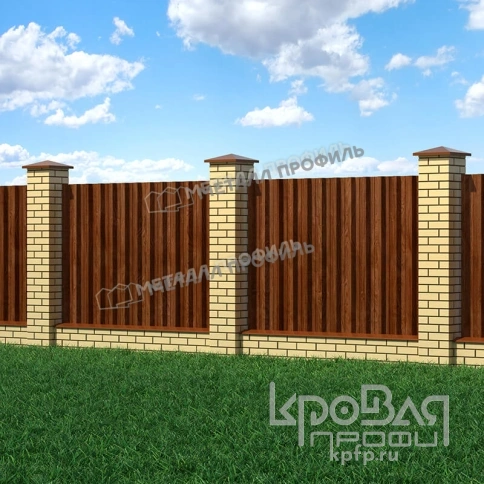 Профилированный лист Н-60х845-B (ECOSTEEL-01-МореныйДуб-0,5) фото 3