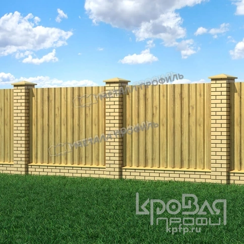 Профилированный лист МП-35х1035-B (ECOSTEEL_T-01-ЗолотойДуб-0,5) фото 3