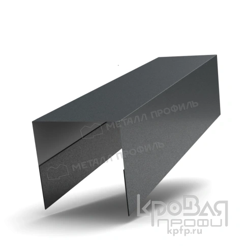 Планка П-образная 20х20х2000 (VikingMP-01-7016-0.45) фото 1