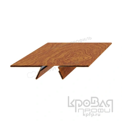 Планка угла внутреннего сборная верхняя Woodstock 58х23х3000 (ECOSTEEL_T-01-Кедр-0.5) фото 2