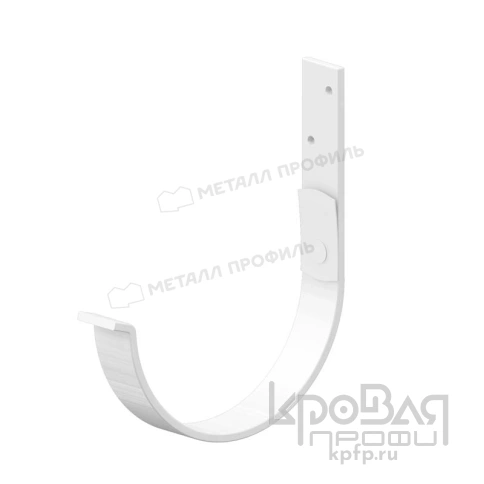 Держатель желоба карнизный МЕТАЛЛ ПРОФИЛЬ GRANDSYSTEM D125х132 Ral 9010 фото 2
