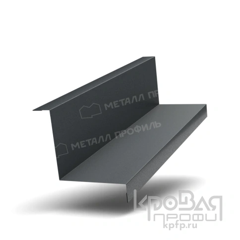 Планка угла внутреннего FASTCLICK 75х75х3000 (VikingMP-01-7016-0.45) фото 1