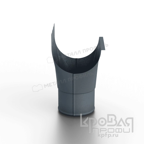 Воронка выпускная D125/100 Foramina Freeze (FRZ_D-01-Grey\Grey-0.6) фото 3