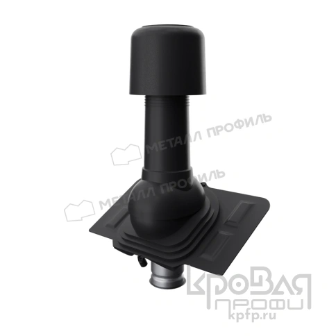 Выход вентиляции изолированный MAXI 125/160 универсальный (черный) фото 1