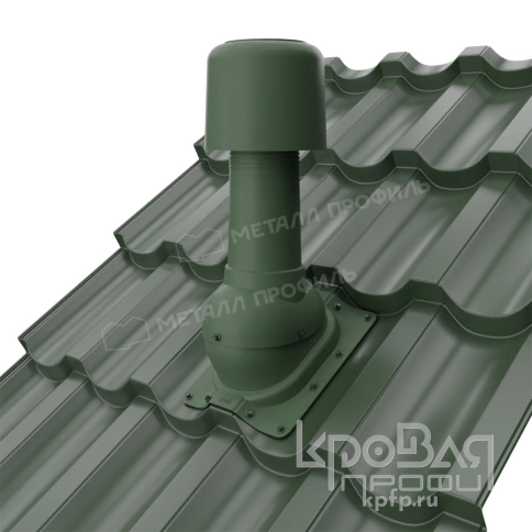 Выход вентиляции изолированный MAXI 125/160 Трамонтана (зеленый) фото 2