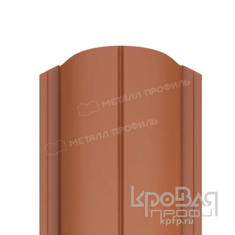 Штакетник металлический МП ELLIPSE-O 19х126 NormanMP (ПЭ-01-8004-0.5) фото 1