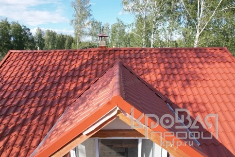 Металлочерепица МП Монтерроса-S (AGNETA-03-Copper\Copper-0.5) фото 10