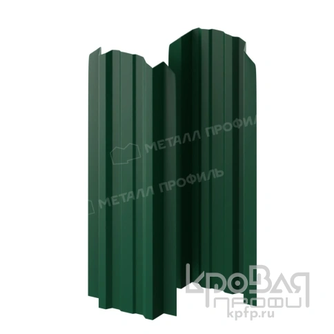 Штакетник металлический МЕТАЛЛ ПРОФИЛЬ LАNE-O 16,5х99 (ПЭД-01-6005\6005-0.45) фото 2