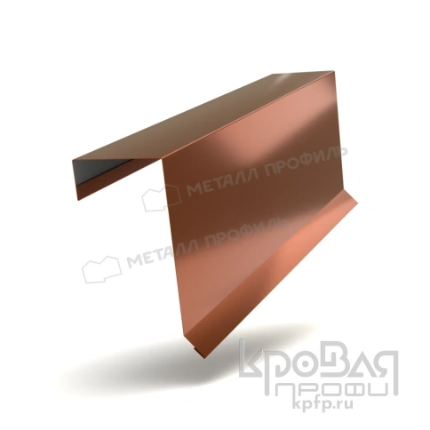 Планка торцевая кровельная FASTCLICK 65х130х2000 (PURMAN-20-Argillite-0.5) фото 1