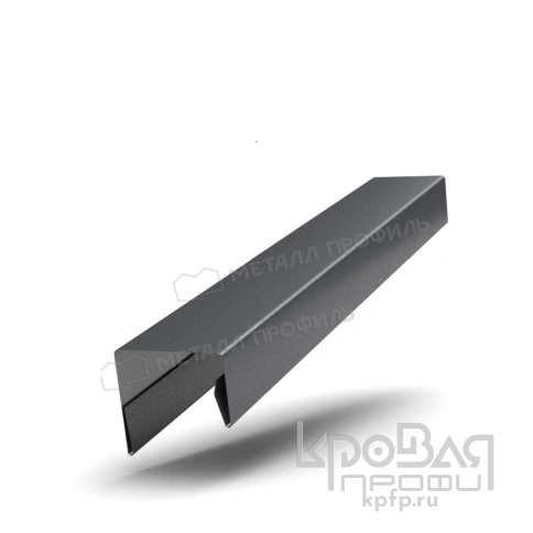 Планка П-образная 23х22х2000 (PureTech_Mat-20-7024-0.5) фото 1