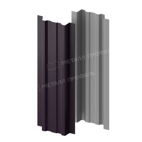 Штакетник металлический МП LАNE-T 16,5х99 (VALORI-20-Violet-0.5) фото 2