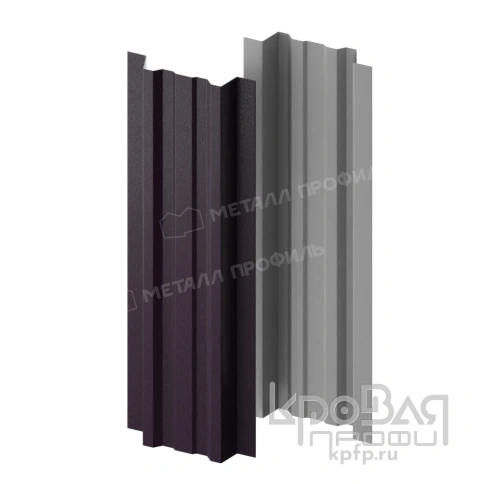 Штакетник металлический МП LАNE-T 16,5х99 (VALORI-20-Violet-0.5) фото 2