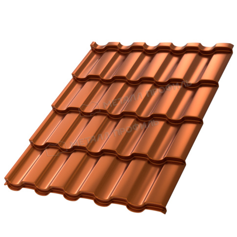 Металлочерепица МП Монтекристо-M (AGNETA-03-Copper\Copper-0.5) фото 2