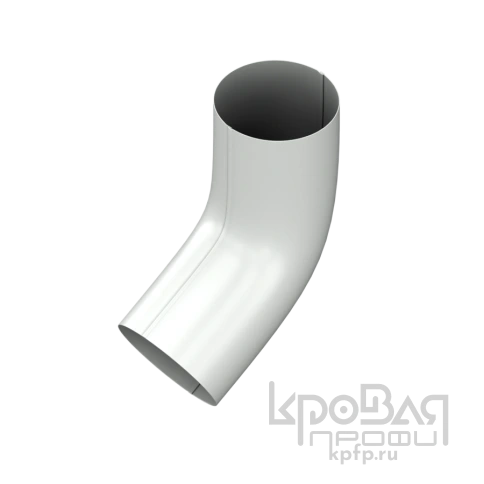 Колено трубы МЕТАЛЛ ПРОФИЛЬ GS lite D90х60 градусов Ral 9003 фото 1