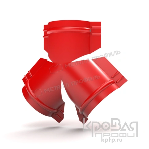 Y-образный тройник для круглого конька R110 NormanMP (ПЭ-01-3020-0.5) фото 1